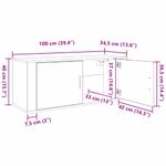 Casa si Gradina - Mobilier - Seturi de mobilier - Seturi living - Set Dulap TV montat pe perete Pe perete 3 pcs Stejar Negru - Infinity.ro