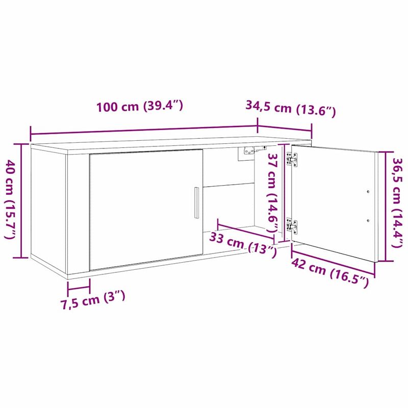 Casa si Gradina - Mobilier - Seturi de mobilier - Seturi living - Set Dulap TV montat pe perete Pe perete 3 pcs Stejar Negru - Infinity.ro