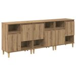 Casa si Gradina - Mobilier - Comode si corpuri - Comode - Bufeturi 3 pcs Stejar Artizanal 60 x 35 x 70 cm Lemn compozit - Infinity.ro