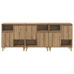 Casa si Gradina - Mobilier - Comode si corpuri - Comode - Bufeturi 3 pcs Stejar Artizanal 60 x 35 x 70 cm Lemn compozit - Infinity.ro