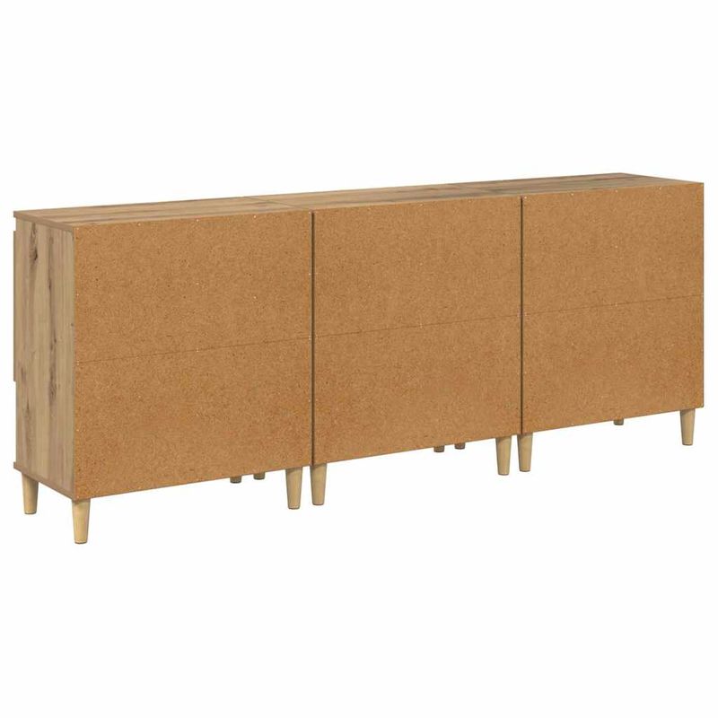 Casa si Gradina - Mobilier - Comode si corpuri - Comode - Bufeturi 3 pcs Stejar Artizanal 60 x 35 x 70 cm Lemn compozit - Infinity.ro