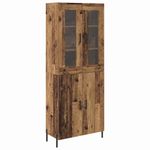 Casa si Gradina - Mobilier - Comode si corpuri - Corpuri bucatarie - Bufet Pe perete Lemn Vechi 69,5 x 34 x 180 cm Lemn compozit - Infinity.ro