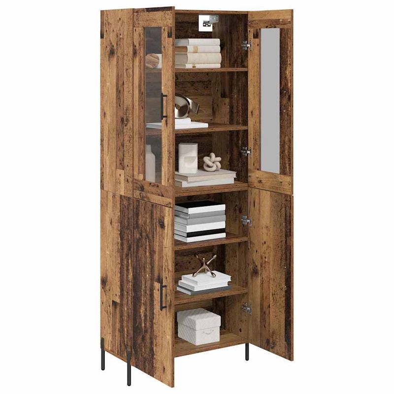Casa si Gradina - Mobilier - Comode si corpuri - Corpuri bucatarie - Bufet Pe perete Lemn Vechi 69,5 x 34 x 180 cm Lemn compozit - Infinity.ro