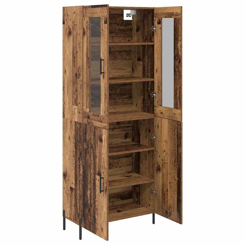 Casa si Gradina - Mobilier - Comode si corpuri - Corpuri bucatarie - Bufet Pe perete Lemn Vechi 69,5 x 34 x 180 cm Lemn compozit - Infinity.ro