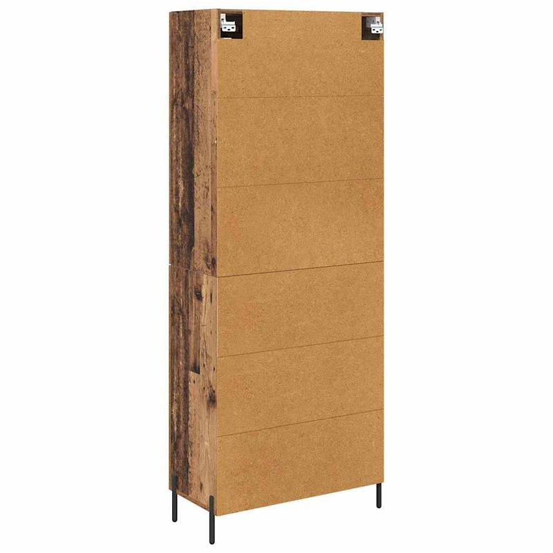 Casa si Gradina - Mobilier - Comode si corpuri - Corpuri bucatarie - Bufet Pe perete Lemn Vechi 69,5 x 34 x 180 cm Lemn compozit - Infinity.ro