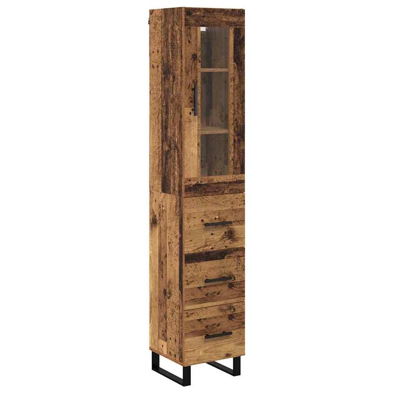 Casa si Gradina - Mobilier - Comode si corpuri - Corpuri bucatarie - Bufet cu sertar Lemn Vechi 69,5 x 34 x 180 cm Lemn compozit - Infinity.ro