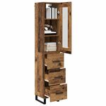 Casa si Gradina - Mobilier - Comode si corpuri - Corpuri bucatarie - Bufet cu sertar Lemn Vechi 69,5 x 34 x 180 cm Lemn compozit - Infinity.ro