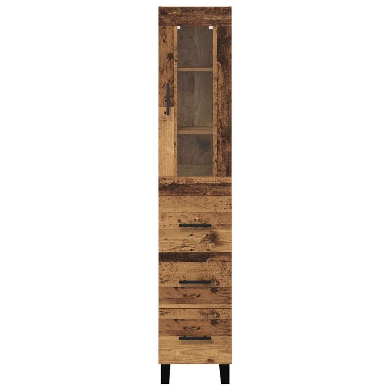 Casa si Gradina - Mobilier - Comode si corpuri - Corpuri bucatarie - Bufet cu sertar Lemn Vechi 69,5 x 34 x 180 cm Lemn compozit - Infinity.ro