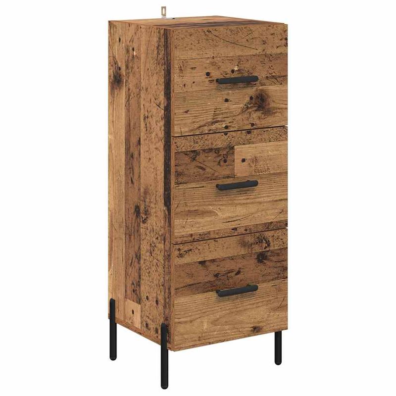 Casa si Gradina - Mobilier - Comode si corpuri - Corpuri bucatarie - Bufet cu sertar Lemn Vechi 34,5 x 34 x 180 cm Lemn compozit - Infinity.ro