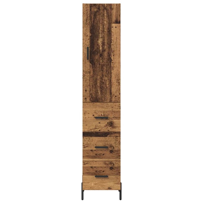 Casa si Gradina - Mobilier - Comode si corpuri - Corpuri bucatarie - Bufet cu sertar Lemn Vechi 34,5 x 34 x 180 cm Lemn compozit - Infinity.ro