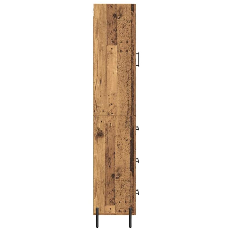 Casa si Gradina - Mobilier - Comode si corpuri - Corpuri bucatarie - Bufet cu sertar Lemn Vechi 34,5 x 34 x 180 cm Lemn compozit - Infinity.ro