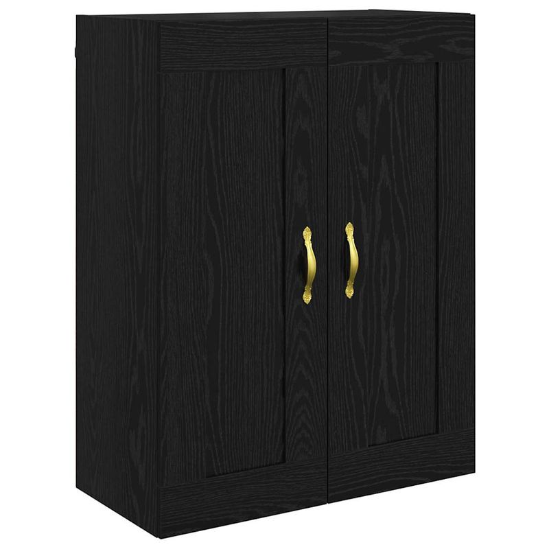 Casa si Gradina - Mobilier - Comode si corpuri - Comode - Usi pentru dulapuri montate pe perete 2 pcs Stejar Negru - Infinity.ro