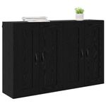 Casa si Gradina - Mobilier - Comode si corpuri - Comode - Usi pentru dulapuri montate pe perete 2 pcs Stejar Negru - Infinity.ro