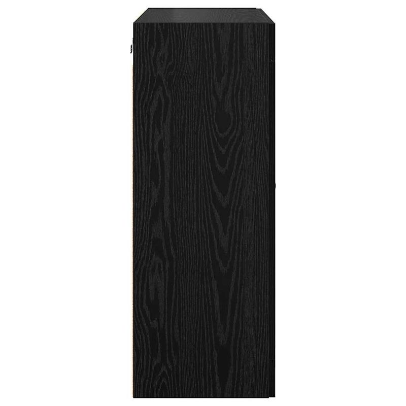 Casa si Gradina - Mobilier - Comode si corpuri - Comode - Usi pentru dulapuri montate pe perete 2 pcs Stejar Negru - Infinity.ro