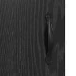 Casa si Gradina - Mobilier - Comode si corpuri - Comode - Usi pentru dulapuri montate pe perete 2 pcs Stejar Negru - Infinity.ro