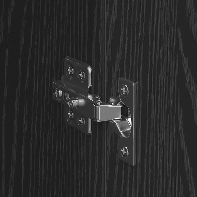 Casa si Gradina - Mobilier - Comode si corpuri - Comode - Usi pentru dulapuri montate pe perete 2 pcs Stejar Negru - Infinity.ro