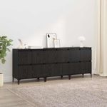 Casa si Gradina - Mobilier - Comode si corpuri - Comode - Bufeturi 3 pcs Stejar Negru 60 x 35 x 70 cm Lemn compozit - Infinity.ro