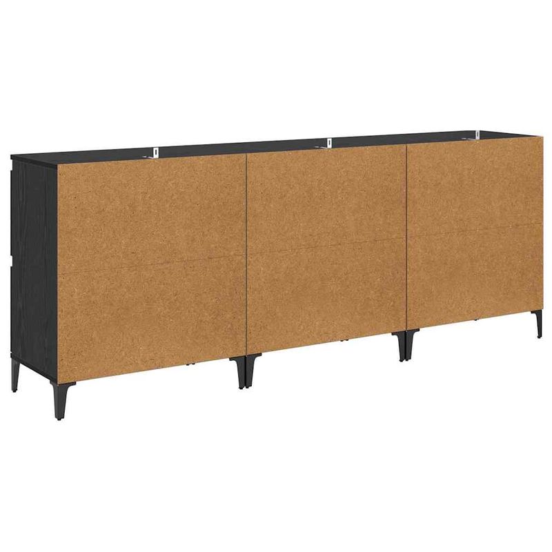 Casa si Gradina - Mobilier - Comode si corpuri - Comode - Bufeturi 3 pcs Stejar Negru 60 x 35 x 70 cm Lemn compozit - Infinity.ro