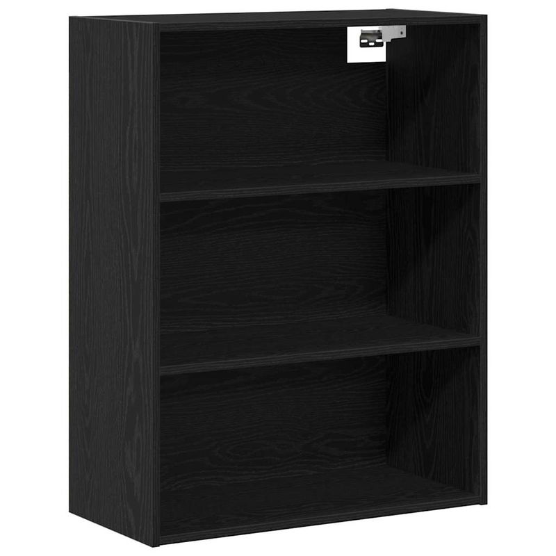 Casa si Gradina - Mobilier - Comode si corpuri - Comode - Bufet Pe perete cu sertar 2 pcs Stejar Negru Lemn compozit - Infinity.ro