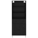Casa si Gradina - Mobilier - Comode si corpuri - Comode - Bufet Pe perete cu sertar 2 pcs Stejar Negru Lemn compozit - Infinity.ro