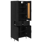 Casa si Gradina - Mobilier - Comode si corpuri - Corpuri bucatarie - Bufet cu sertar Stejar Negru 69,5 x 34 x 180 cm Lemn compozit - Infinity.ro