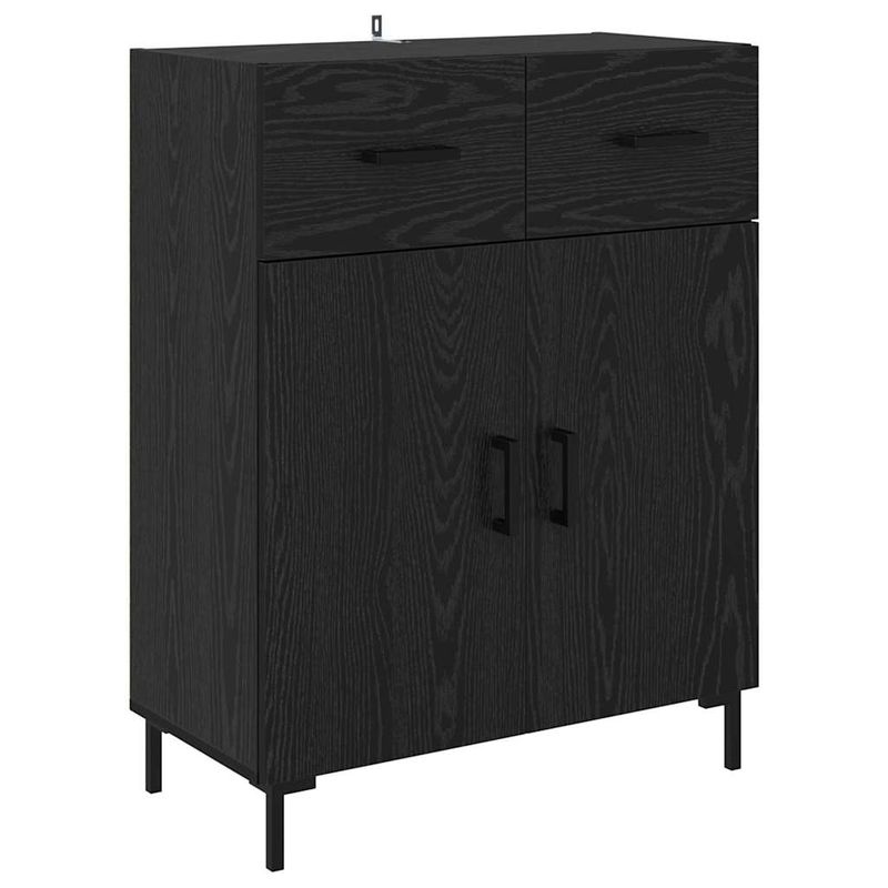Casa si Gradina - Mobilier - Comode si corpuri - Corpuri bucatarie - Bufet cu sertar Stejar Negru 69,5 x 34 x 180 cm Lemn compozit - Infinity.ro