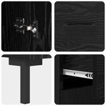 Casa si Gradina - Mobilier - Comode si corpuri - Corpuri bucatarie - Bufet cu sertar Stejar Negru 69,5 x 34 x 180 cm Lemn compozit - Infinity.ro