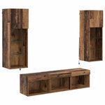 Casa si Gradina - Mobilier - Comode si corpuri - Comode - Unitati pentru Pereti de TV 5 pcs Stejar Negru 60 x 30 x 30 cm - Infinity.ro