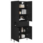 Casa si Gradina - Mobilier - Comode si corpuri - Comode - Bufet Pe perete Stejar Negru 69,5 x 34 x 180 cm Lemn compozit - Infinity.ro