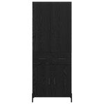 Casa si Gradina - Mobilier - Comode si corpuri - Comode - Bufet Pe perete Stejar Negru 69,5 x 34 x 180 cm Lemn compozit - Infinity.ro