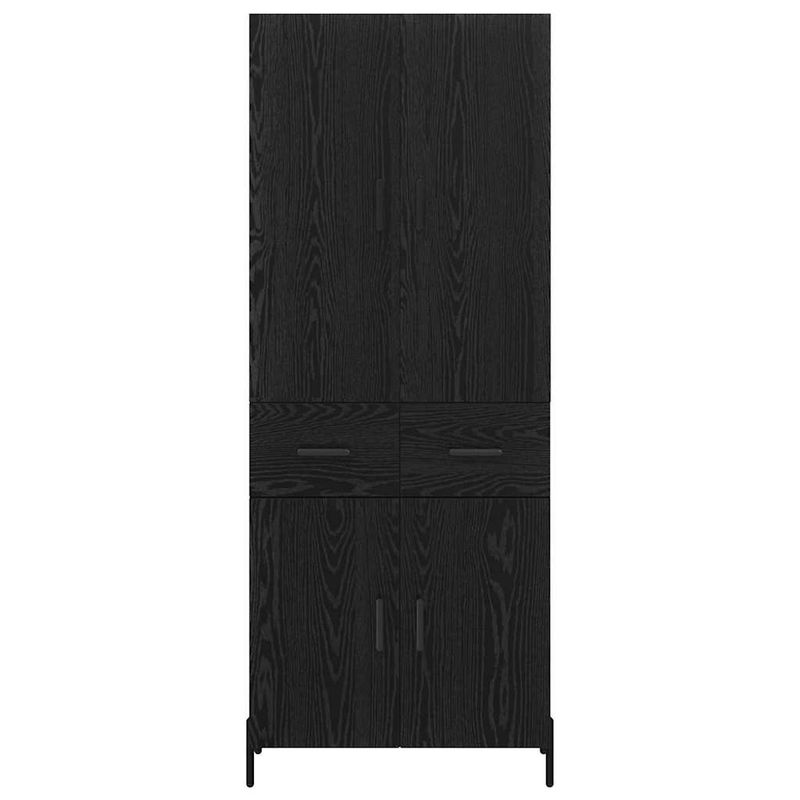 Casa si Gradina - Mobilier - Comode si corpuri - Comode - Bufet Pe perete Stejar Negru 69,5 x 34 x 180 cm Lemn compozit - Infinity.ro