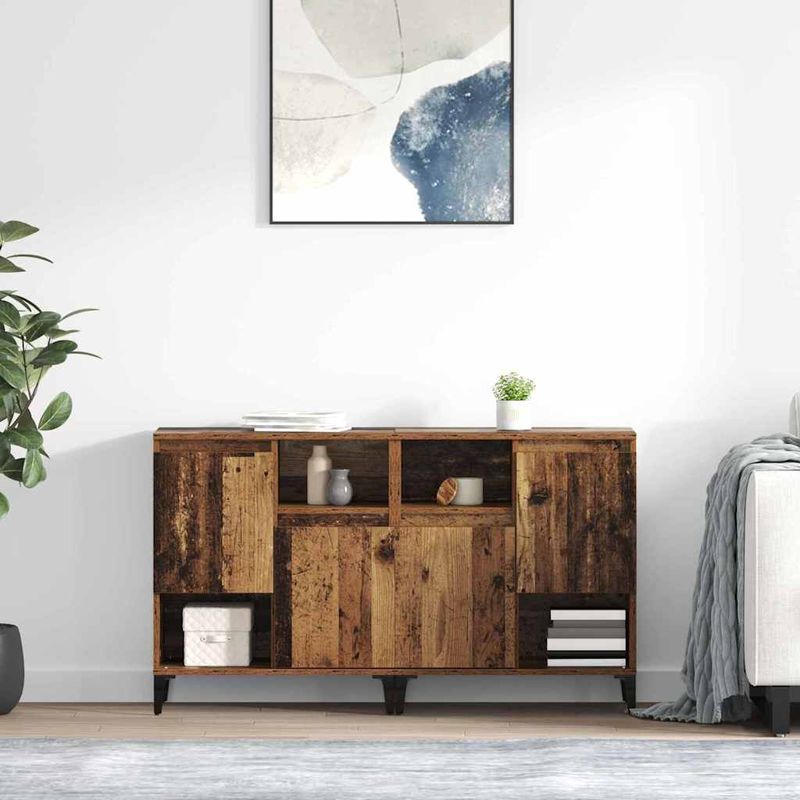 Casa si Gradina - Mobilier - Comode si corpuri - Comode - Bufeturi 2 pcs Lemn Vechi 60 x 35 x 70 cm Lemn compozit - Infinity.ro