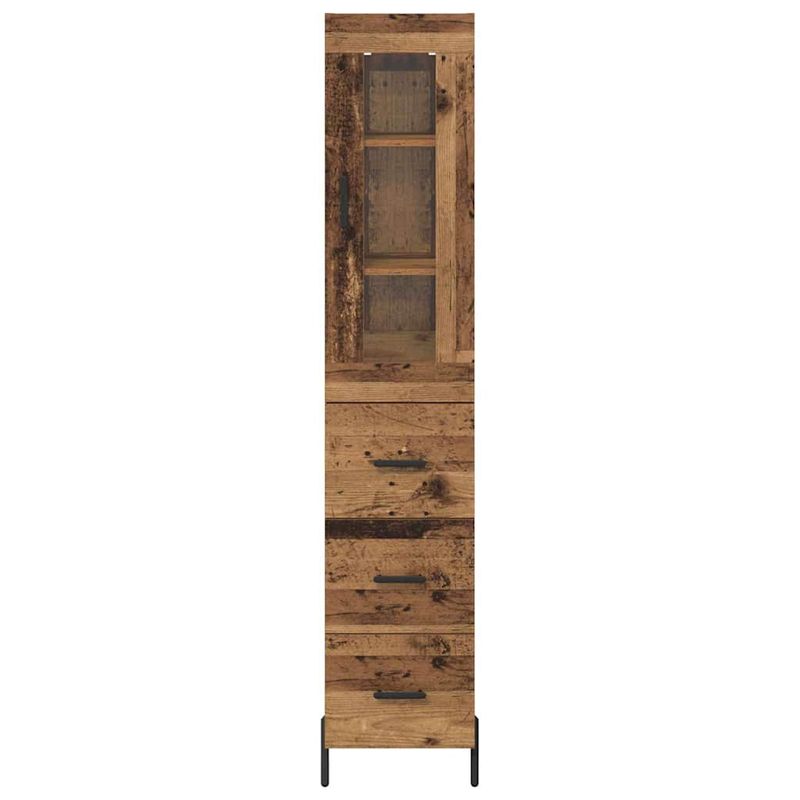 Casa si Gradina - Mobilier - Comode si corpuri - Corpuri bucatarie - Bufet cu sertar Lemn Vechi 34,5 x 34 x 180 cm Lemn compozit - Infinity.ro