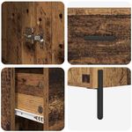 Casa si Gradina - Mobilier - Comode si corpuri - Corpuri bucatarie - Bufet cu sertar Lemn Vechi 34,5 x 34 x 180 cm Lemn compozit - Infinity.ro