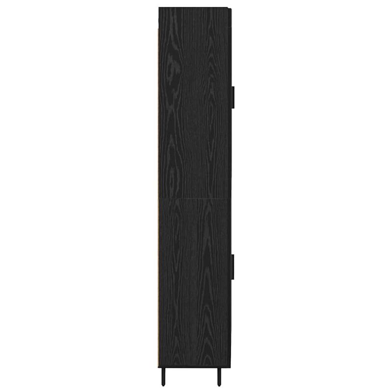 Casa si Gradina - Mobilier - Comode si corpuri - Comode - Bufet Pe perete Stejar Negru 69,5 x 34 x 180 cm Lemn compozit - Infinity.ro