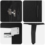 Casa si Gradina - Mobilier - Comode si corpuri - Comode - Bufet Pe perete Stejar Negru 69,5 x 34 x 180 cm Lemn compozit - Infinity.ro