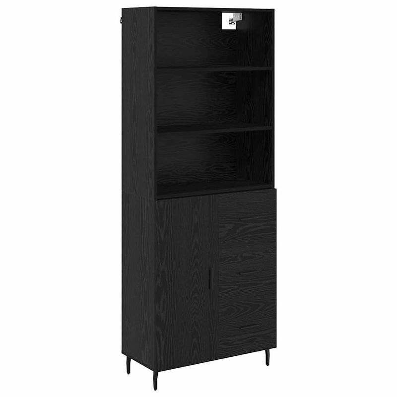 Casa si Gradina - Mobilier - Comode si corpuri - Corpuri bucatarie - Bufet 2 pcs Stejar Negru 69,5 x 34 x 180 cm Lemn compozit - Infinity.ro