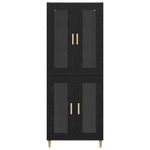 Casa si Gradina - Mobilier - Comode si corpuri - Comode - Bufet Pe perete 2 pcs Stejar Negru Lemn compozit - Infinity.ro