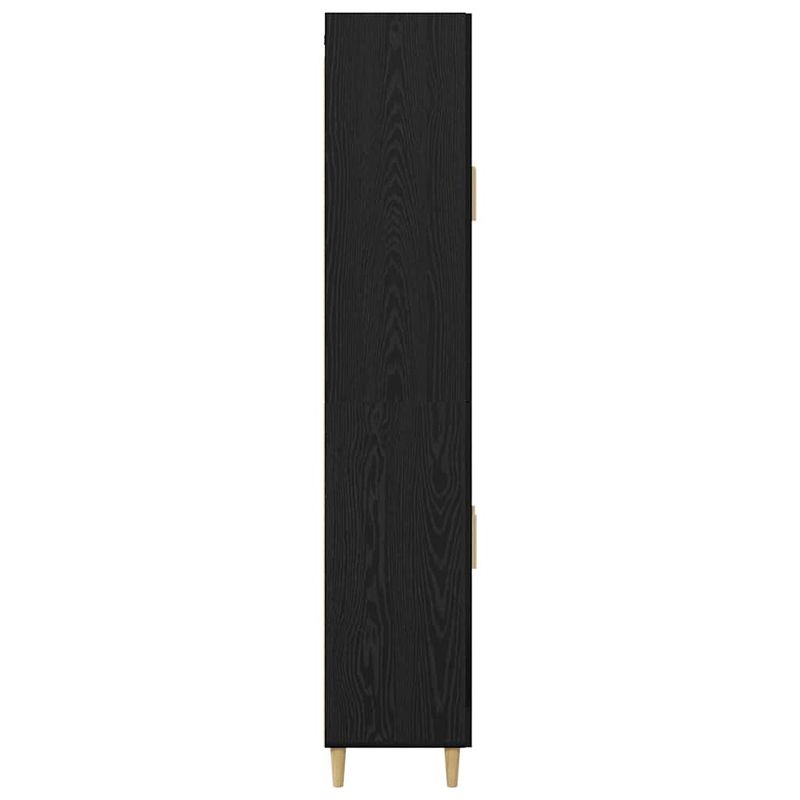 Casa si Gradina - Mobilier - Comode si corpuri - Comode - Bufet Pe perete 2 pcs Stejar Negru Lemn compozit - Infinity.ro