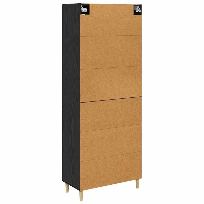 Casa si Gradina - Mobilier - Comode si corpuri - Comode - Bufet Pe perete 2 pcs Stejar Negru Lemn compozit - Infinity.ro