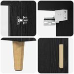 Casa si Gradina - Mobilier - Comode si corpuri - Comode - Bufet Pe perete 2 pcs Stejar Negru Lemn compozit - Infinity.ro