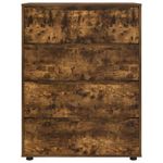 Casa si Gradina - Mobilier - Dulapuri si sifoniere - Dulapuri - Dulapuri de depozitare 2 pcs Stejar fumuriu 80 x 48 x 105 cm - Infinity.ro