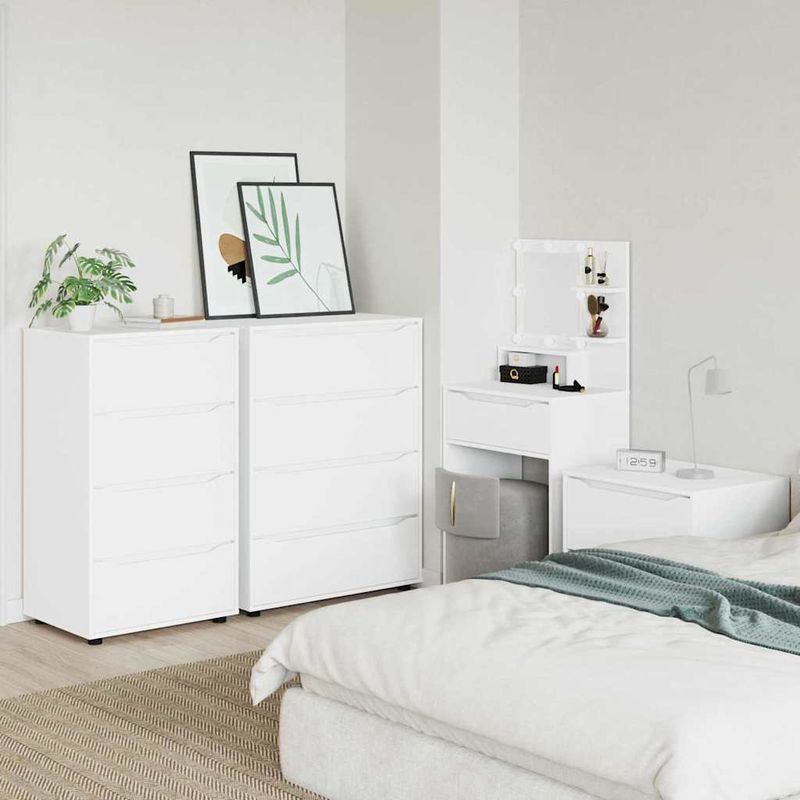 Casa si Gradina - Mobilier - Dulapuri si sifoniere - Dulapuri - Dulapuri de depozitare 2 pcs Alb 60 x 48 x 105 cm Lemn compozit - Infinity.ro