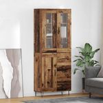 Casa si Gradina - Mobilier - Comode si corpuri - Corpuri bucatarie - Bufet cu sertar Lemn Vechi 69,5 x 34 x 180 cm Lemn compozit - Infinity.ro