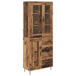 Casa si Gradina - Mobilier - Comode si corpuri - Corpuri bucatarie - Bufet cu sertar Lemn Vechi 69,5 x 34 x 180 cm Lemn compozit - Infinity.ro
