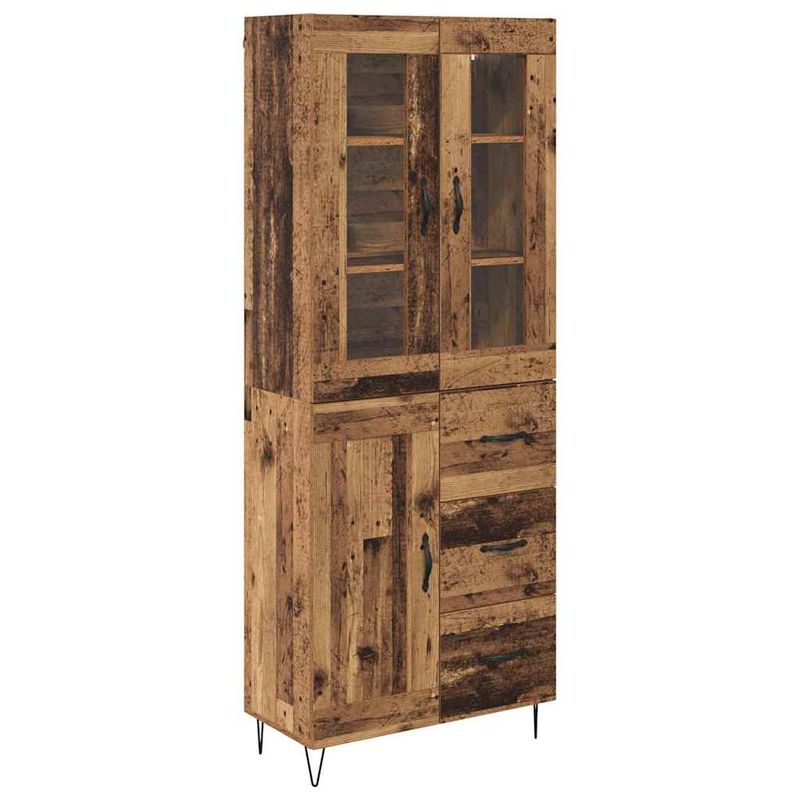 Casa si Gradina - Mobilier - Comode si corpuri - Corpuri bucatarie - Bufet cu sertar Lemn Vechi 69,5 x 34 x 180 cm Lemn compozit - Infinity.ro