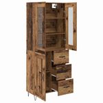Casa si Gradina - Mobilier - Comode si corpuri - Corpuri bucatarie - Bufet cu sertar Lemn Vechi 69,5 x 34 x 180 cm Lemn compozit - Infinity.ro