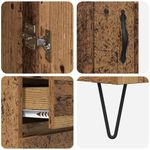 Casa si Gradina - Mobilier - Comode si corpuri - Corpuri bucatarie - Bufet cu sertar Lemn Vechi 69,5 x 34 x 180 cm Lemn compozit - Infinity.ro