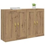 Casa si Gradina - Mobilier - Comode si corpuri - Comode - Usi pentru dulapuri montate pe perete 2 pcs Stejar Artizanal - Infinity.ro