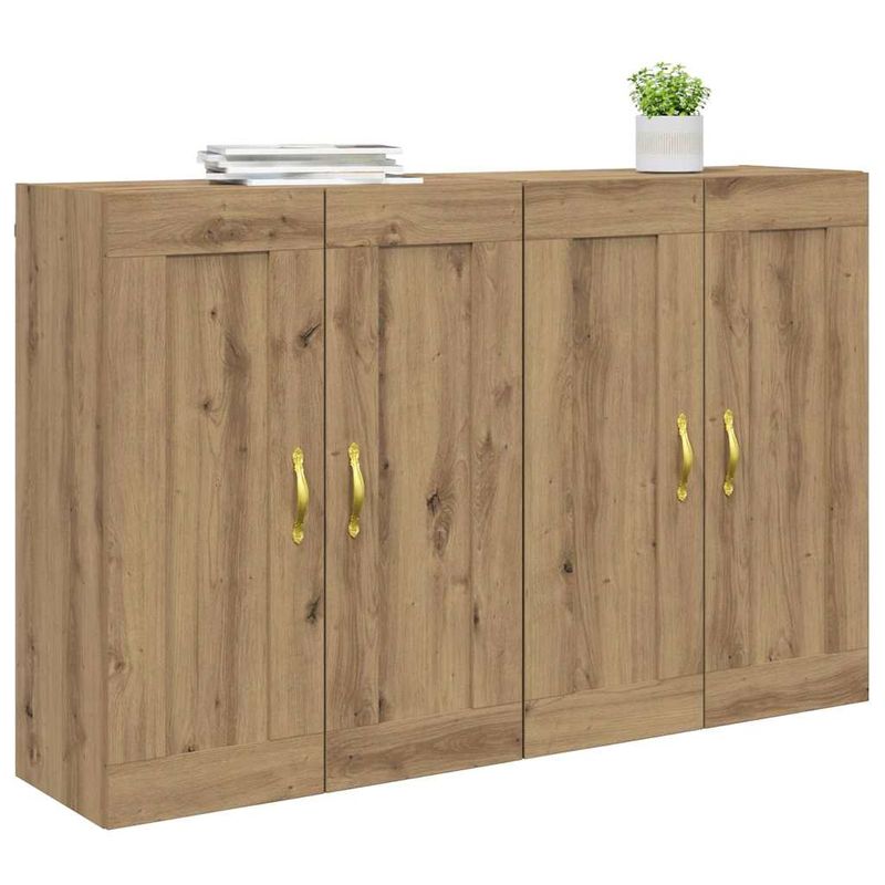 Casa si Gradina - Mobilier - Comode si corpuri - Comode - Usi pentru dulapuri montate pe perete 2 pcs Stejar Artizanal - Infinity.ro
